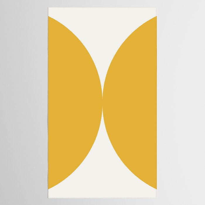 Bold Geometric Shapes Maximalism XII Golden Yellow Tablecloth Gallery Image 2