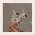 These Boots - Glitter After Hours Wood Wall Art Gallery Image 1