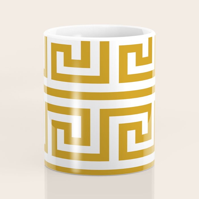 Gold Greek Key Coffee Mug Gallery Image 4