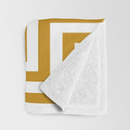 Gold Greek Key Throw Blanket Gallery Image 3