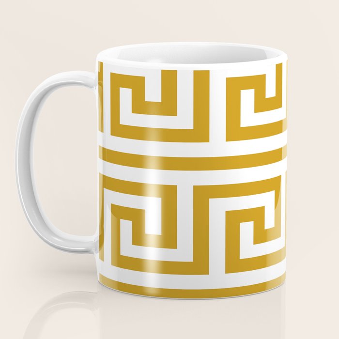 Gold Greek Key Coffee Mug Gallery Image 3