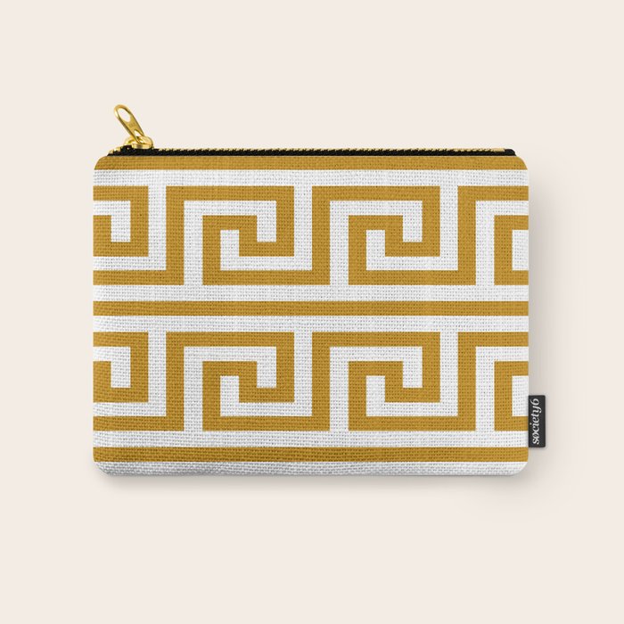 Gold Greek Key Carry All Pouch Gallery Image 1
