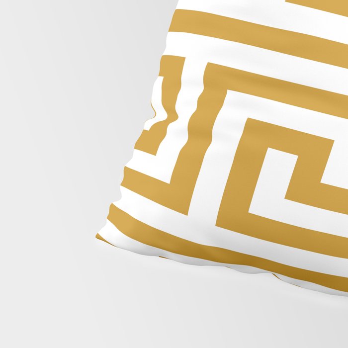 Gold Greek Key Pillow Sham Gallery Image 4
