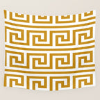 Gold Greek Key Wall Tapestry Gallery Image 4