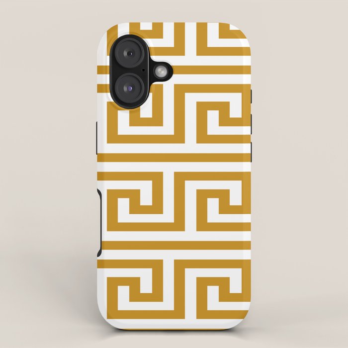 Gold Greek Key iPhone Case Gallery Image 1