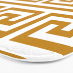Gold Greek Key Bath Mat Gallery Image 3
