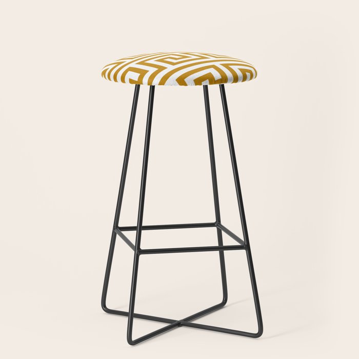 Gold Greek Key Stool Gallery Image 1