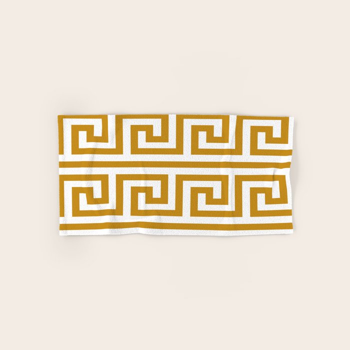 Gold Greek Key Bath Towel Gallery Image 1
