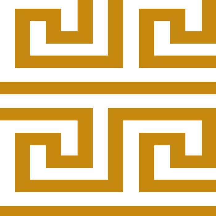 Gold Greek Key Coffee Mug Gallery Image 2
