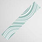 Wavy Stripes XXXVII - Sage Green Table Runner Gallery Image 3