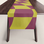 Wavy Ripe Berry x Chartreuse Table Runner Gallery Image 1