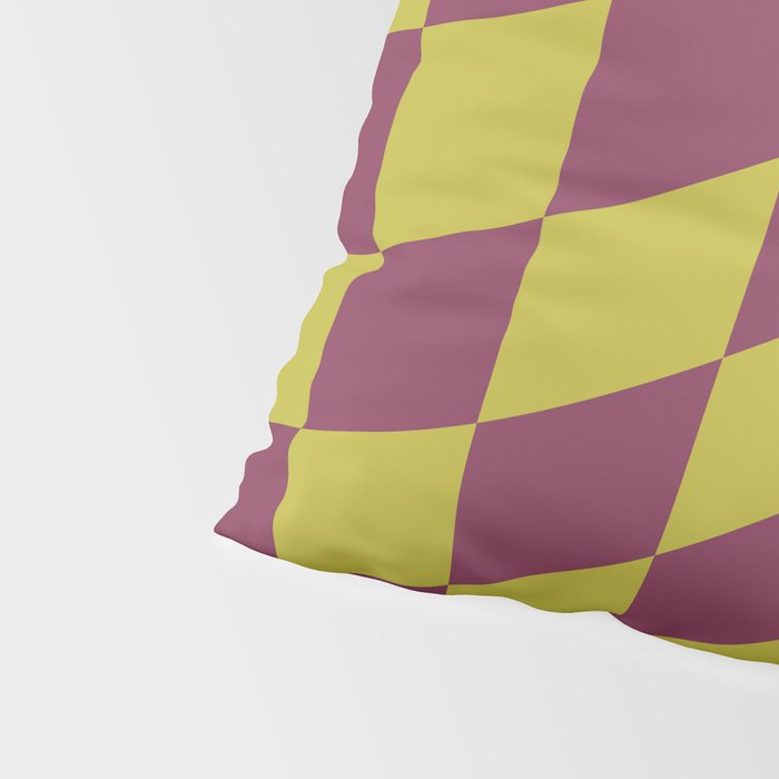 Wavy Ripe Berry x Chartreuse Pillow Sham Gallery Image 4