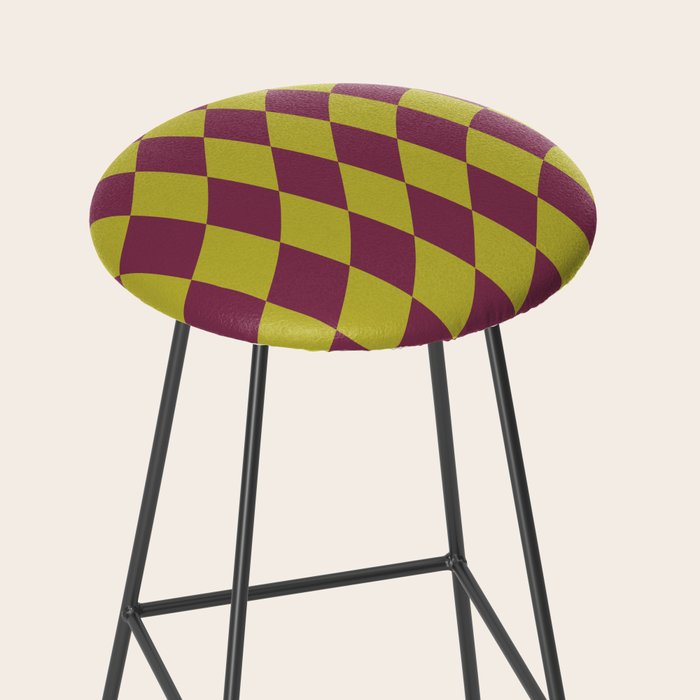 Wavy Ripe Berry x Chartreuse Stool Gallery Image 2
