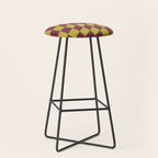 Wavy Ripe Berry x Chartreuse Stool Gallery Image 1