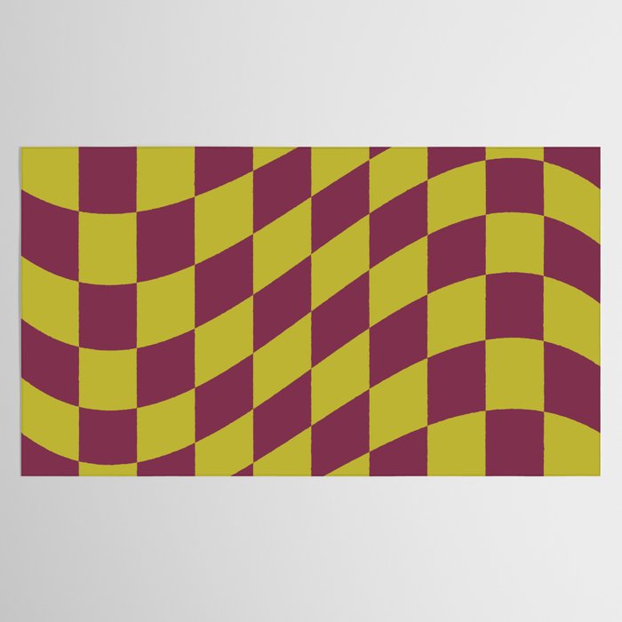 Wavy Ripe Berry x Chartreuse Tablecloth Gallery Image 2