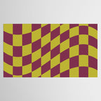 Wavy Ripe Berry x Chartreuse Tablecloth Gallery Image 2