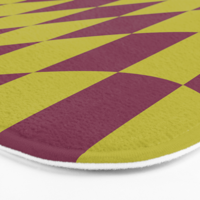 Wavy Ripe Berry x Chartreuse Bath Mat Gallery Image 3