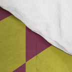 Wavy Ripe Berry x Chartreuse Comforter Gallery Image 4