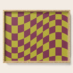 Wavy Ripe Berry x Chartreuse Serving Tray Gallery Image 1