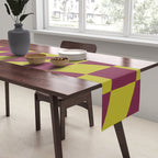 Wavy Ripe Berry x Chartreuse Table Runner Gallery Image 2