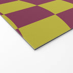 Wavy Ripe Berry x Chartreuse Welcome Mat Gallery Image 2