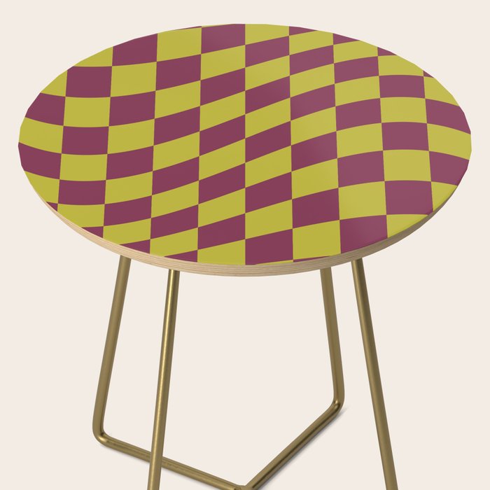 Wavy Ripe Berry x Chartreuse Side Table Gallery Image 2