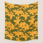 Tiger Lily (ORANGE) Wall Tapestry Gallery Image 4