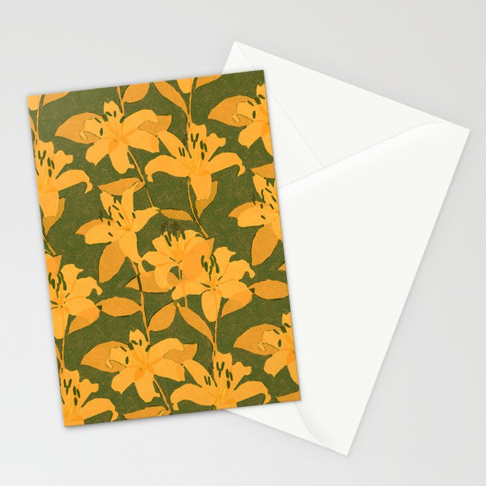 Tiger Lily (ORANGE) Stationery Card Gallery Image 2