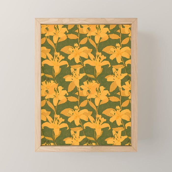 Tiger Lily (ORANGE) Mini Art Print Gallery Image 1