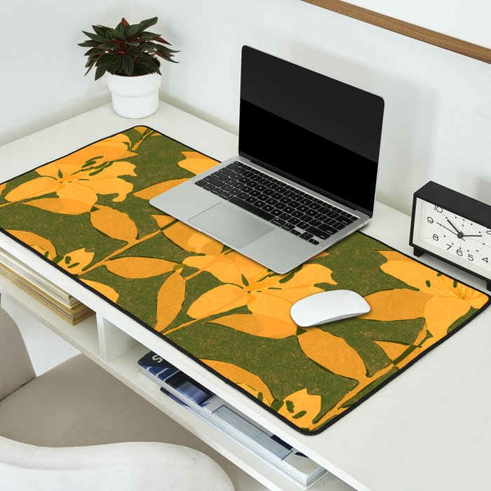 Tiger Lily (ORANGE) Desk Mat Gallery Image 2