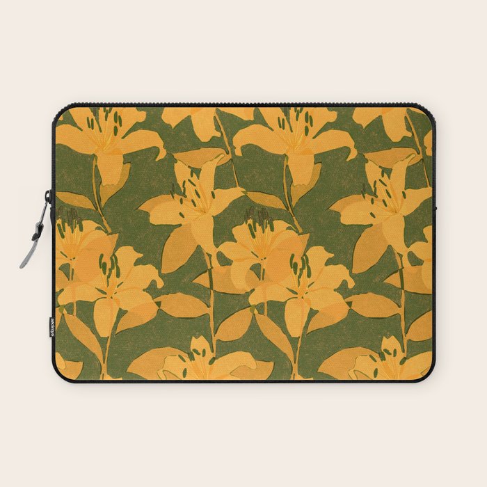 Tiger Lily (ORANGE) Laptop Sleeve Gallery Image 1