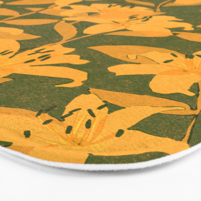 Tiger Lily (ORANGE) Bath Mat Gallery Image 3