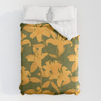 Tiger Lily (ORANGE) Duvet Cover Gallery Image 6
