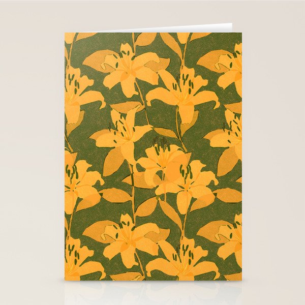 Tiger Lily (ORANGE) Stationery Card Gallery Image 2