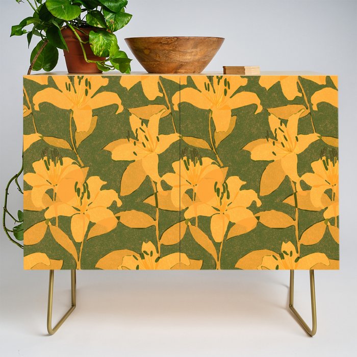 Tiger Lily (ORANGE) Credenza Gallery Image 1