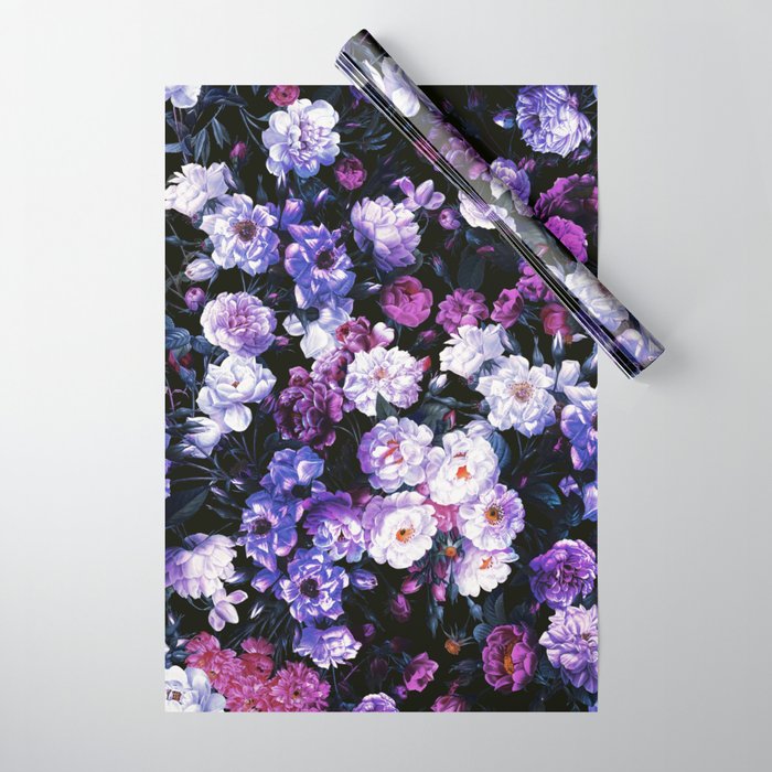 Rose Garden - Night III Wrapping Paper Gallery Image 1