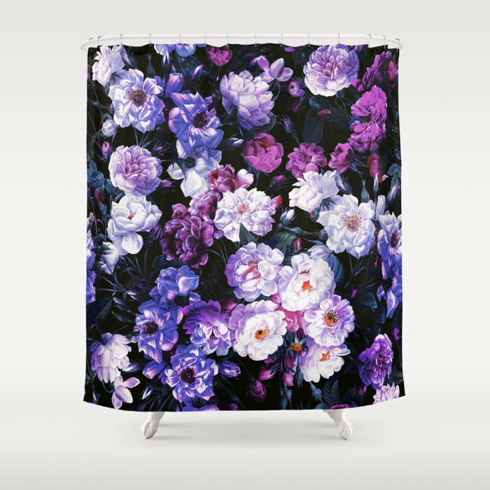 Rose Garden - Night III Shower Curtain Gallery Image 1