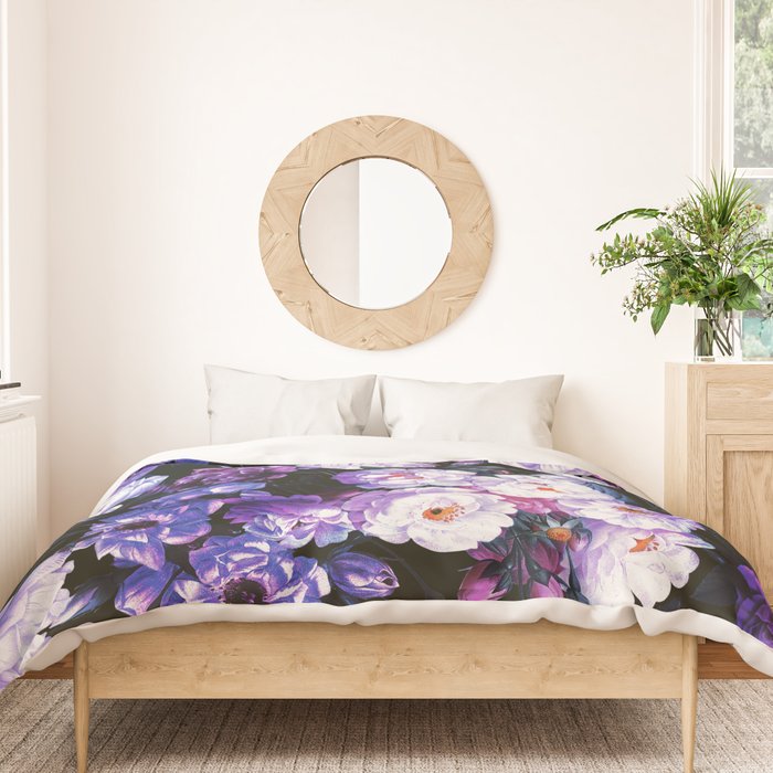 Rose Garden - Night III Duvet Cover Gallery Image 3