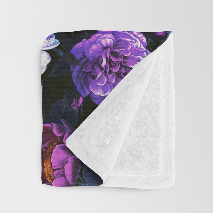Rose Garden - Night III Throw Blanket Gallery Image 3
