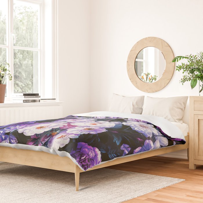 Rose Garden - Night III Duvet Cover Gallery Image 2