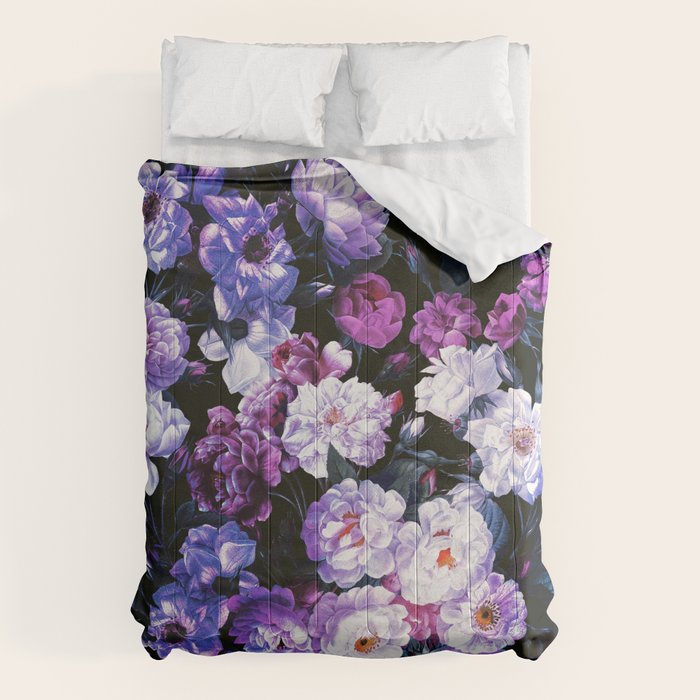 Rose Garden - Night III Comforter Gallery Image 1