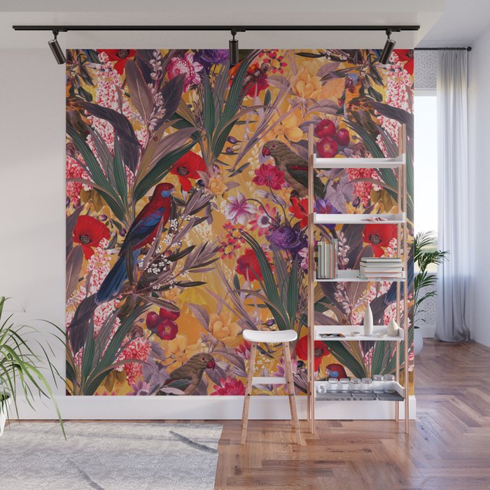 Floral and Birds XXVIII Wall Mural Gallery Image 1