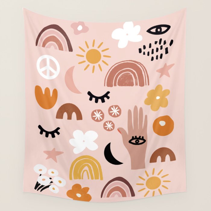 Boho mystic Wall Tapestry Gallery Image 1