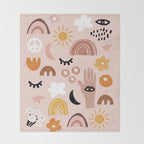 Boho mystic Throw Blanket Gallery Image 2