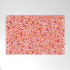 Cyber pink mushrooms Welcome Mat Gallery Image 1
