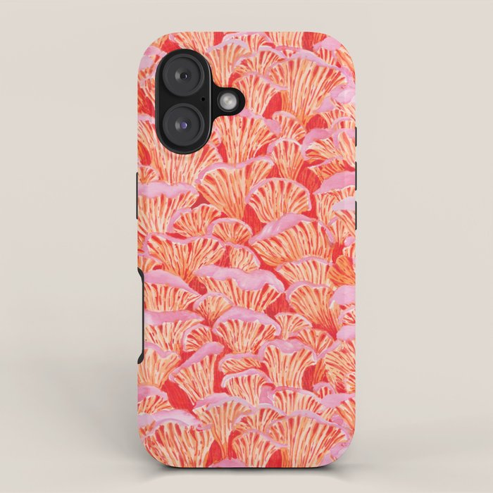 Cyber pink mushrooms iPhone Case Gallery Image 1