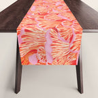 Cyber pink mushrooms Table Runner Gallery Image 1