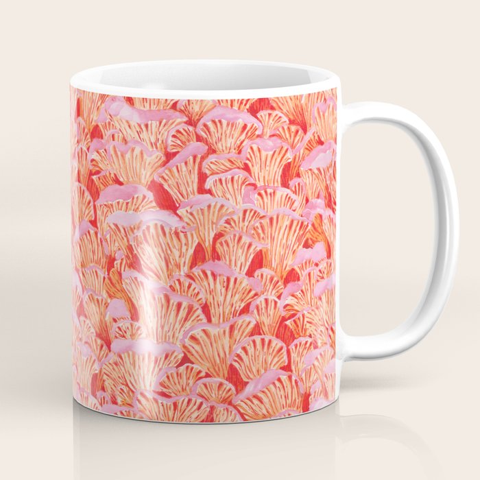 Cyber pink mushrooms Coffee Mug Gallery Image 1