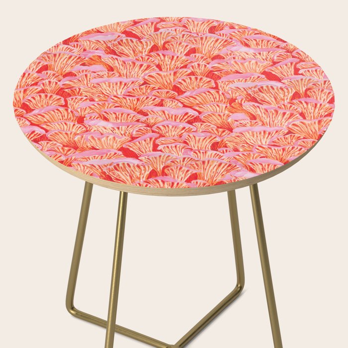 Cyber pink mushrooms Side Table Gallery Image 2