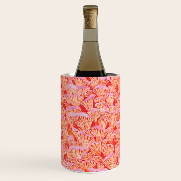 Cyber pink mushrooms Wine Chiller Gallery Image 3